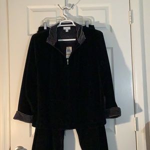 Charter Club Women’s Plus Size Velour Tracksuit